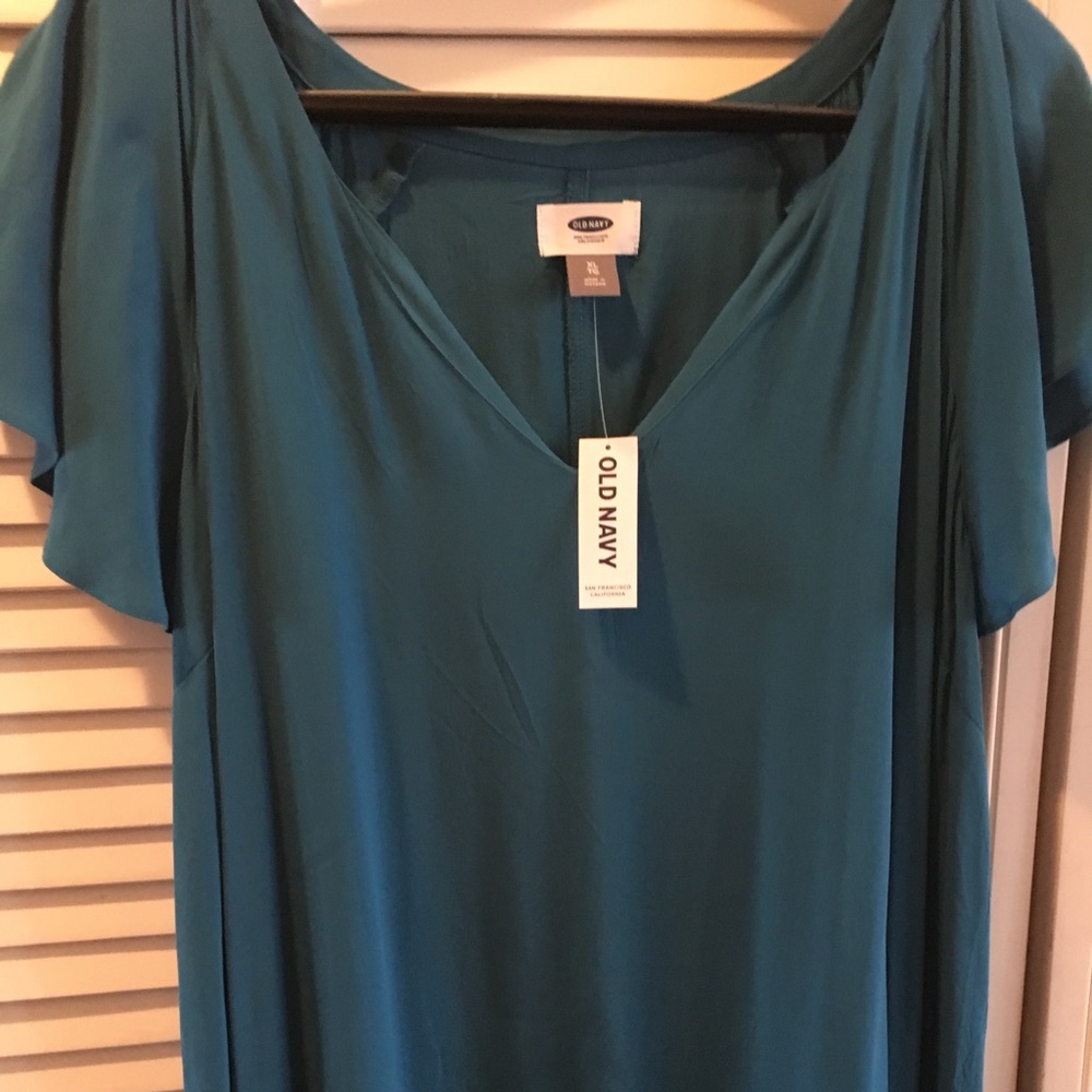 Old Navy turquoise midi dress